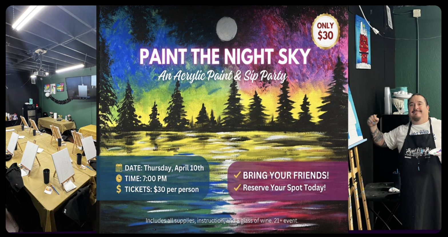 Paint the Night Sky - Paint & Sip event